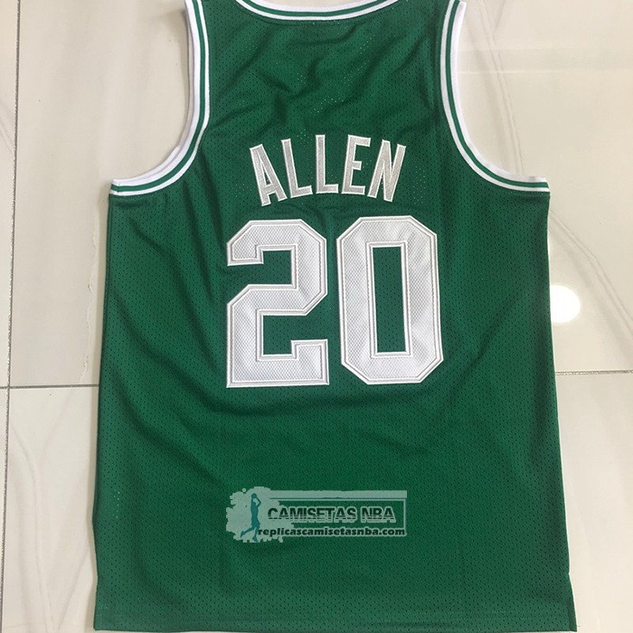 Camiseta Boston Celtics Ray Allen NO 20 Mitchell & Ness 1996-97 Verde